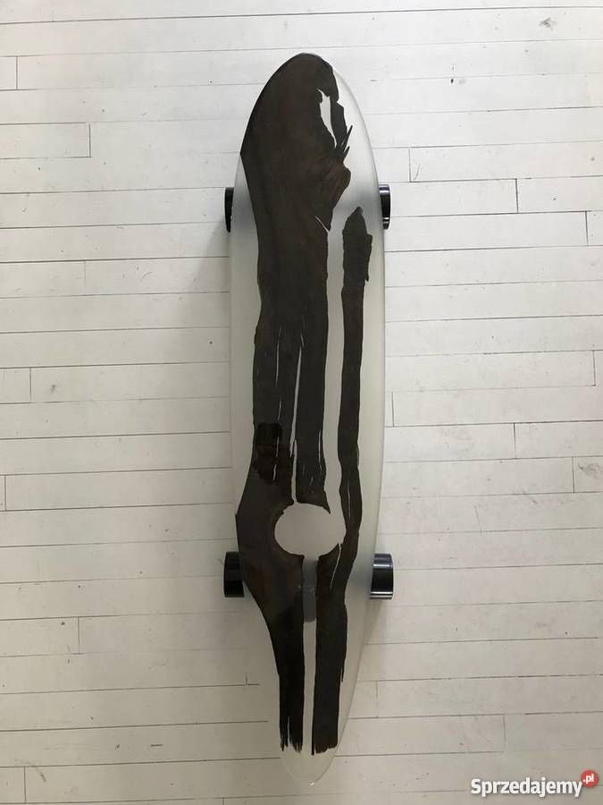 Longboard czarny dąb żywica bezbarwna deskorolka Warszawa