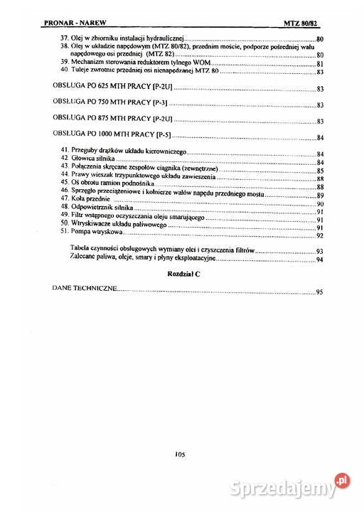 Instrukcja obsługi Pronar MTZ 80 82 Książki i Podręczniki Stalowa Wola