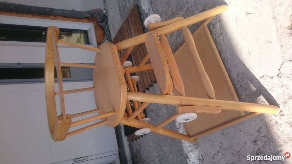 Krzesełko do karmienia stolik Drewno mazowieckie