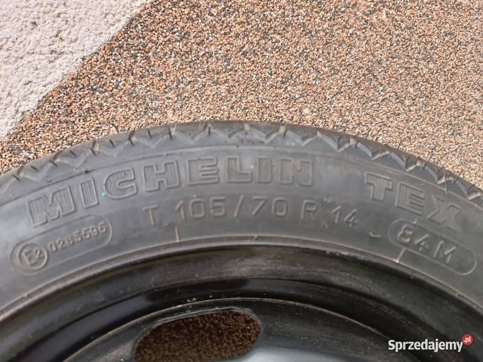 Dojazdówka koło zapasowe 10570 R14 VW Skoda Seat podkarpackie Kosina