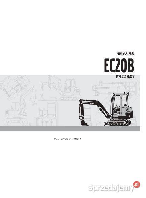 Volvo EC45 EC15B EC20B EC13 katalog częsci Kielce