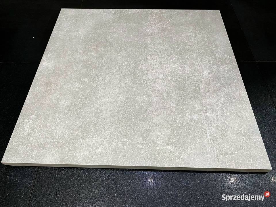 GRUBY GRES 2 SZARE PŁYTY TARASOWE 80X80 BETON Łask