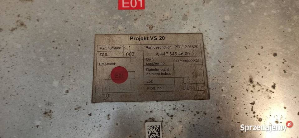 MERCEDES VITO W447 MODUŁ ŁADOWANIA A4473407900 sprzedam