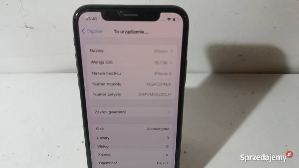 Smartfon APPLE iPhone X 64GB Apple / iPhone Elektronika śląskie Katowice