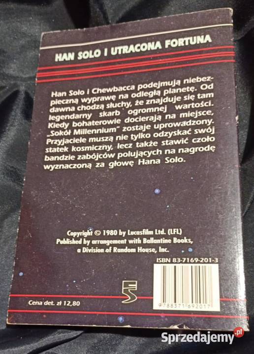 Gwiezdne wojny Han Solo i utracona fortuna Brian Poznań sprzedam