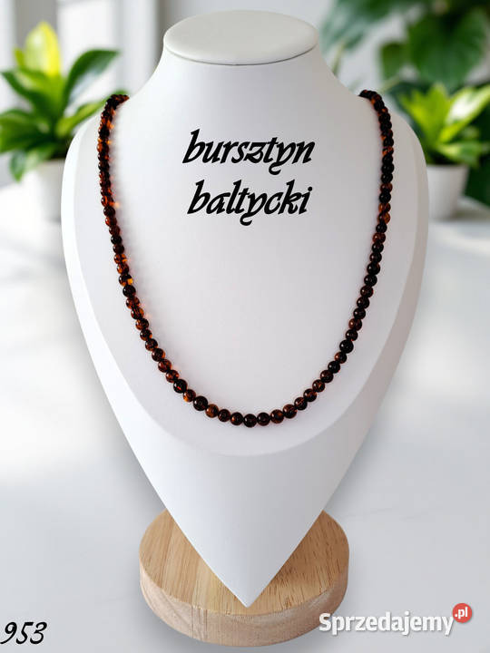 Korale z bursztynu bursztyn bałtycki kulka Warszawa