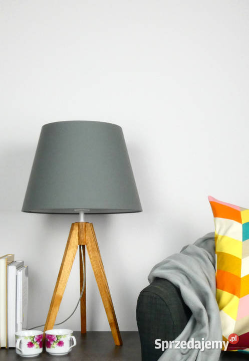 Lampa biurkowa BUNGENAS skandynawski drewno buk Nowe