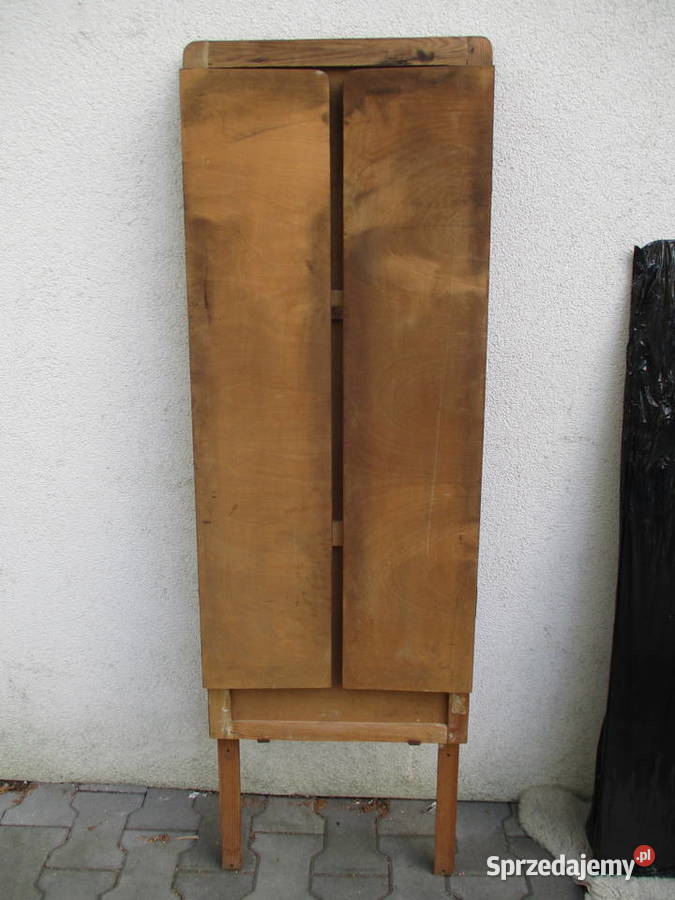 Stara Drewniana Obudowa Lustra Tryptyk PRL Nieporęt