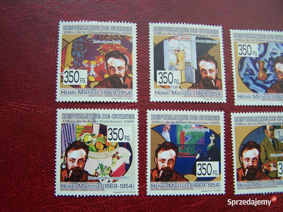 Gwinea 2009 MNH Sztuka Malarstwo Henri Matisse Tychy sprzedam