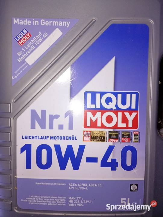 Olej 10w40 kupiony z rynku Niemieckiego Górno