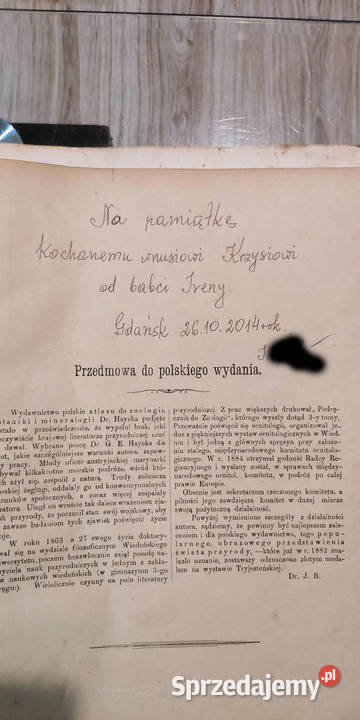 Atlas zoologii botaniki i mineraologii 1887 Nowe Gronowo
