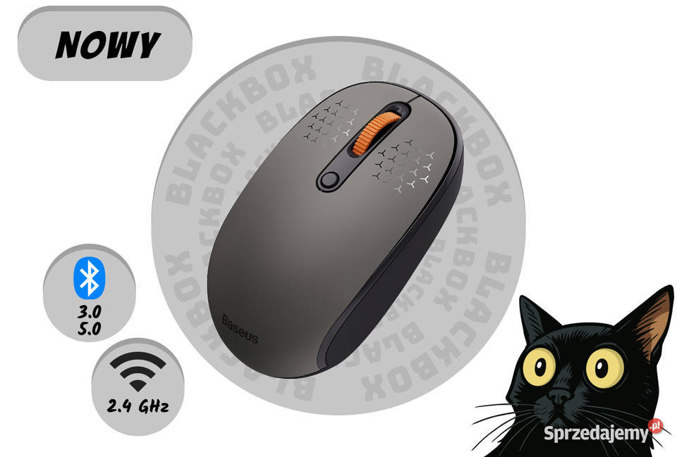 NOWY Mysz Bezprzewodowa 24 GHzBluetooth Baseus