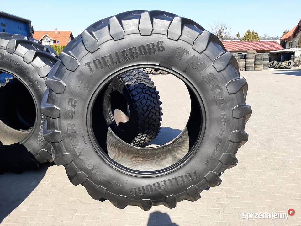 2x Opona używana rolnicza 71075R42 TRELLEBORG 42cale podlaskie Zaścianki