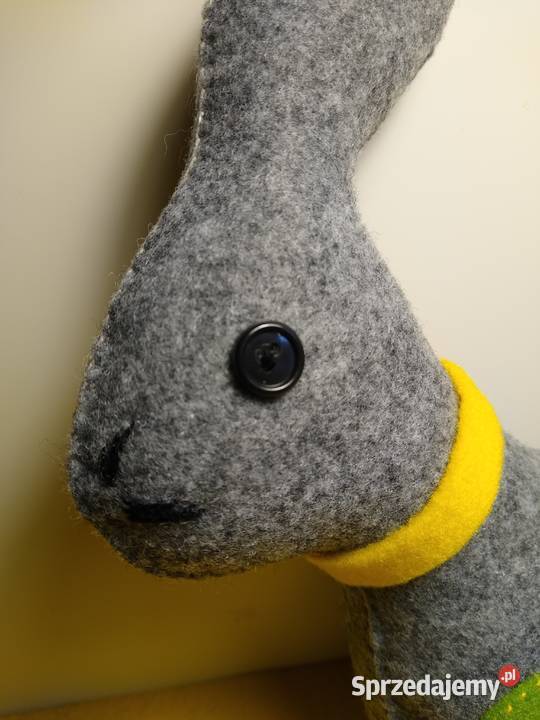 Duży Wielkanocny Zając z Filcu Handmade