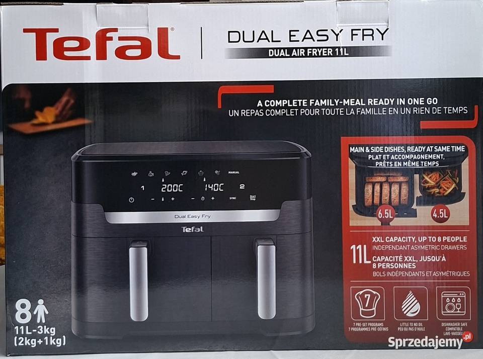 Air Fryer TEFAL Dual Easy Frytkownica