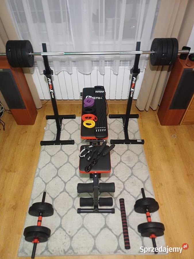 Ławka ławeczka do cwiczeń hantle gryf Sport i Wypoczynek Orońsko sprzedam