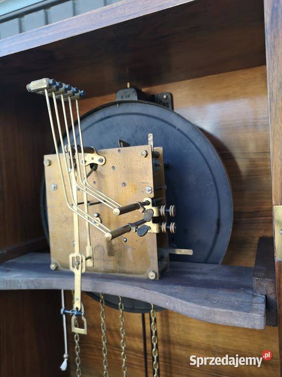 Zegar Stojący Orzech ArtDeco Stary Antyk wielkopolskie Swarzędz