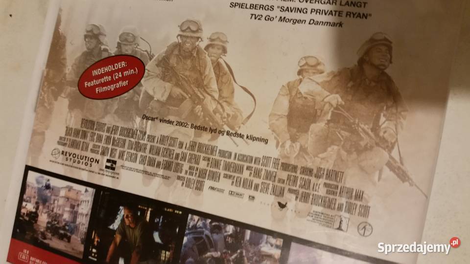 Film BLACK HAWK DOWN 2001 Revolution Studios dvd Puławy sprzedam