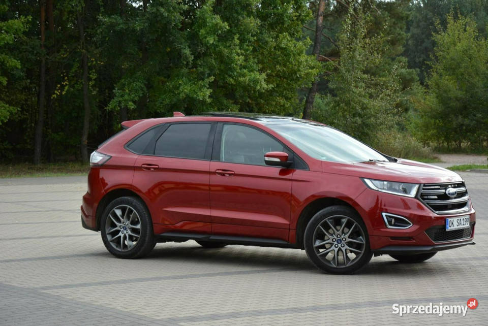 Ford EDGE ST Panorama Wentylacja Skóry Full Led bordowy Ostrów Mazowiecka
