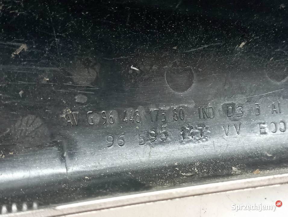 OSŁONA NAKŁADKA ZAŚLEPKA RELINGU LEWY PRZÓD SW