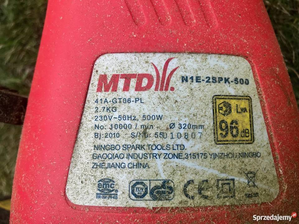 Podkaszarka elektryczna RT 500 41AGT06 MTD 230V Konstancin-Jeziorna sprzedam
