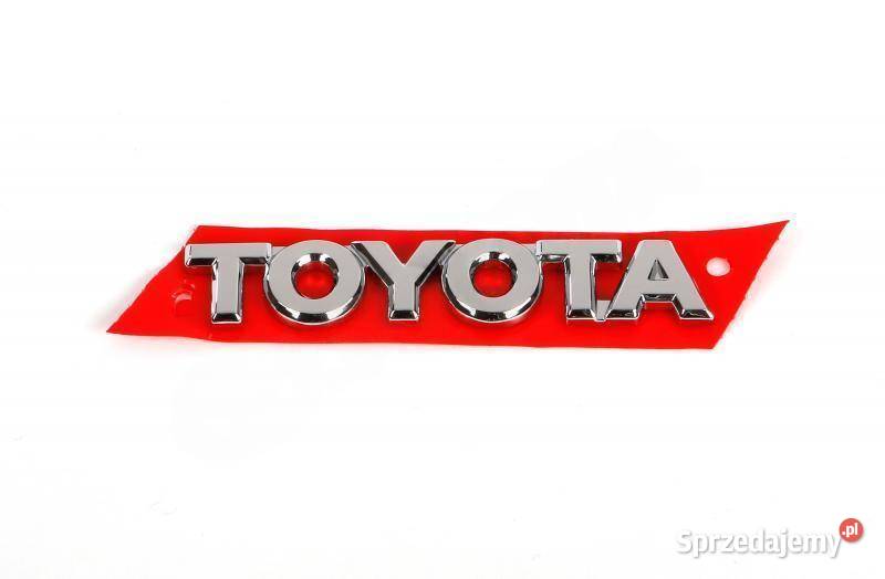 TOYOTA Corolla Chromowany emblemat logo tyl Kąty Wrocławskie