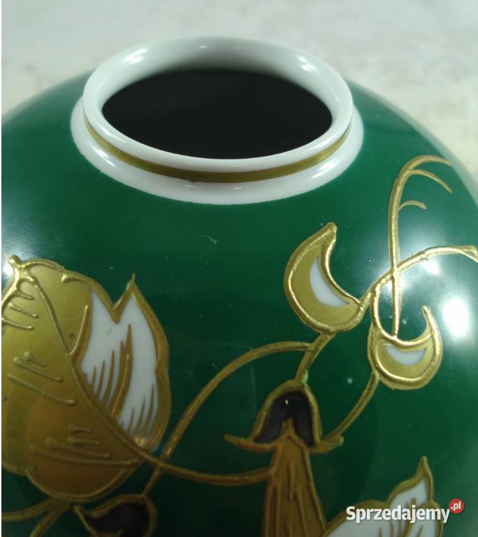 Wallendorf goldrelief porcelanowy wazon