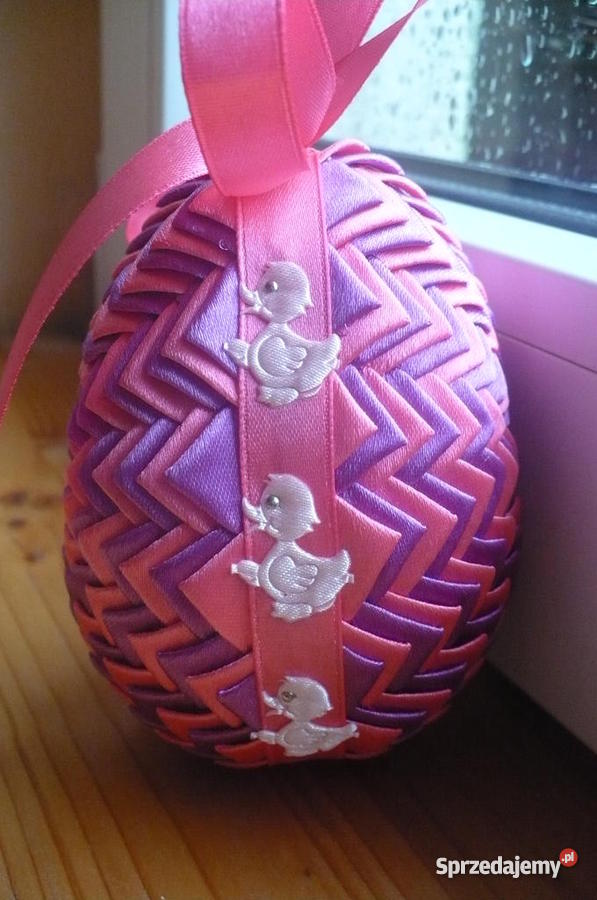 Jajka styropianowe zdobione wielkanocne Dom i Ogród