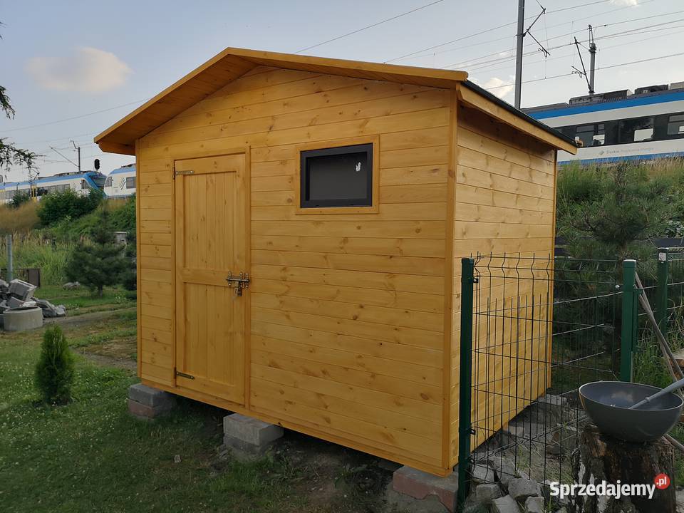 Domek narzędziowy 3 x 2m z dach prosty Architektura ogrodowa Kalety