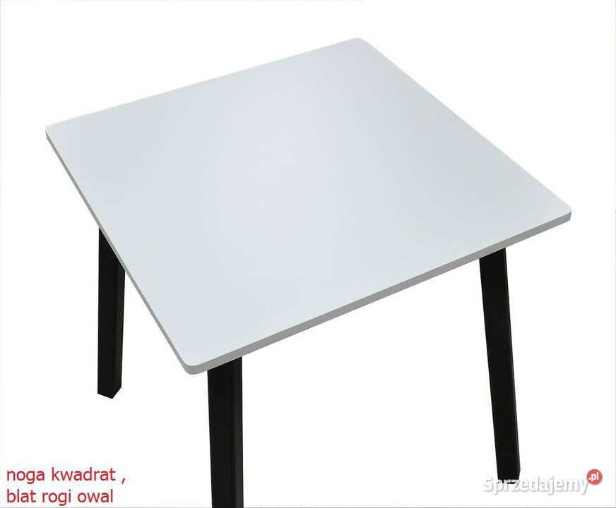 STÓŁ KWADRAT 80 80 BLAT DĄB MDF STOLIK ŁAWA Stoły, krzesła, biurka Tołkiny