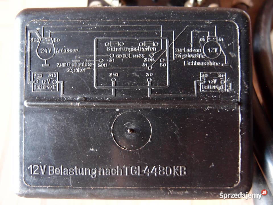Przełącznik akumulatora 1224 TGL produkcja PRL Łódź