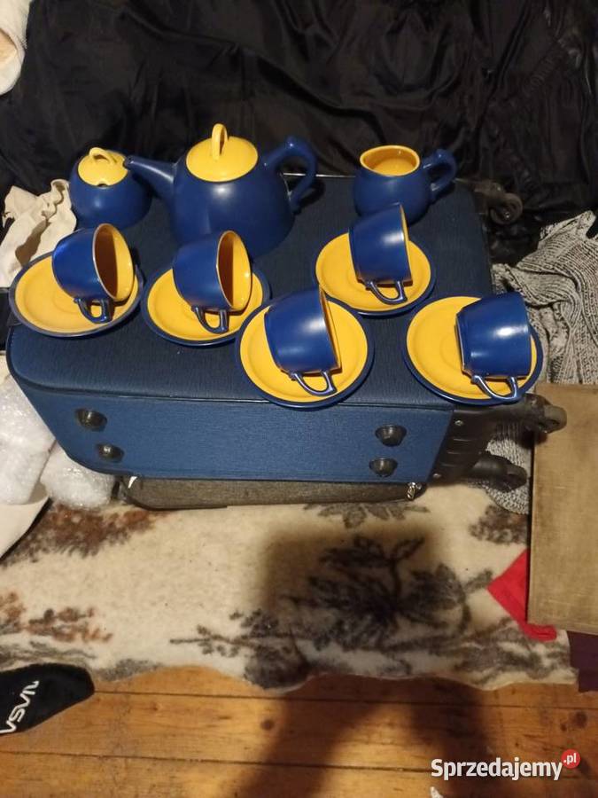 Zestaw kawowy z fajansu szkliwionego Bielsko-Biała