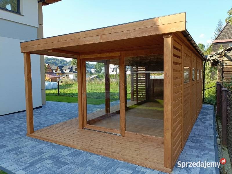 Altana 36 Nowoczesna 4x7 m Blacha Rynny Taras