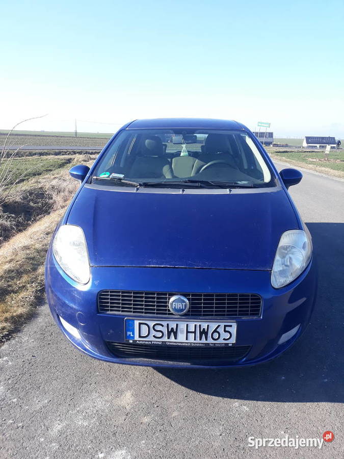 Fiat Grande Punto 14 8v benzyna bogata wersja1 dolnośląskie Strzegom