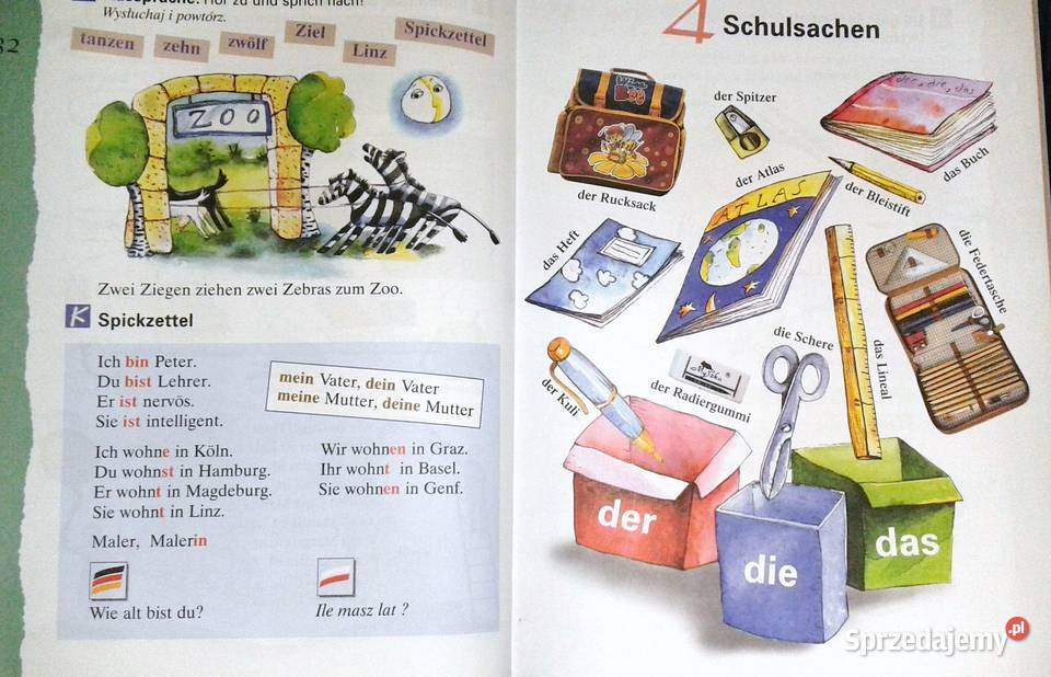 Der die das NEU Podręcznik do jęz niemieckiego Rok wydania 200 Chełm