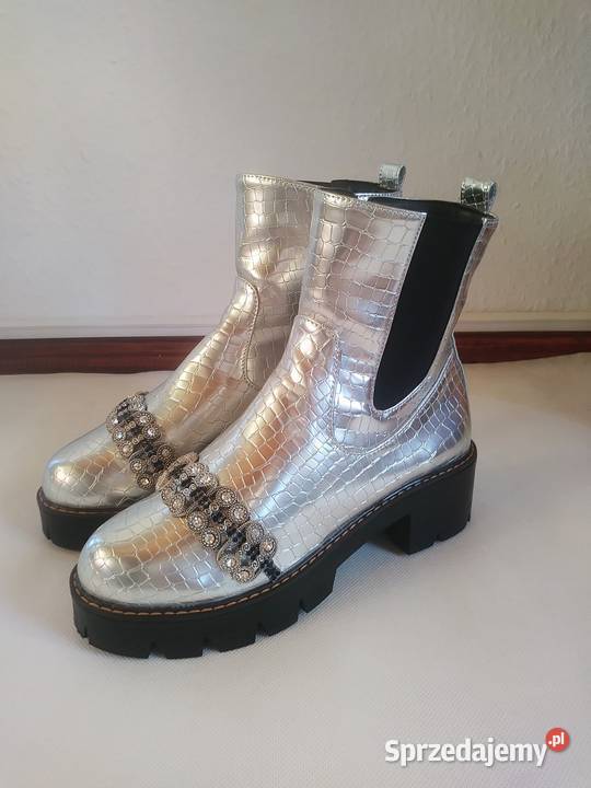 Botki srebrne 39 Miastko