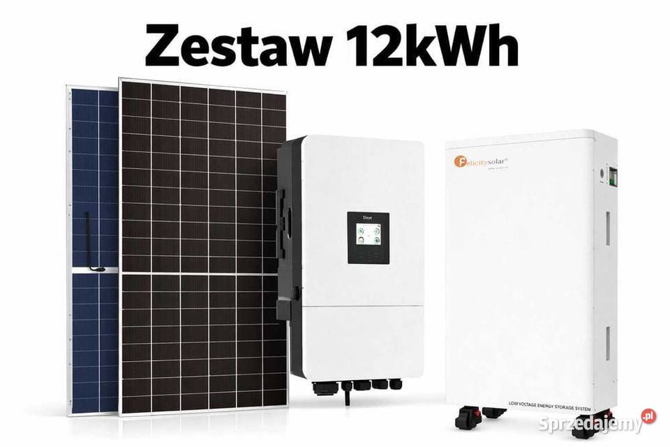 Zestaw budżetowy 12kWh LV panele inwerter 3 fazy małopolskie