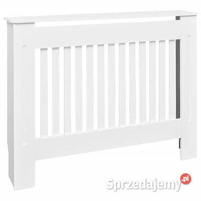 vidaXL Biała osłona na kaloryfer płyta MDF 112