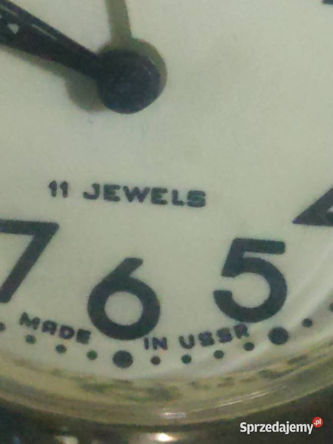 Kolekcjonerski budzik Slava ZSRR Chorzów