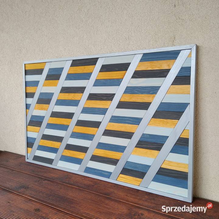 Obraz mozaika dekoracja drewno 89 x 54 Gdynia