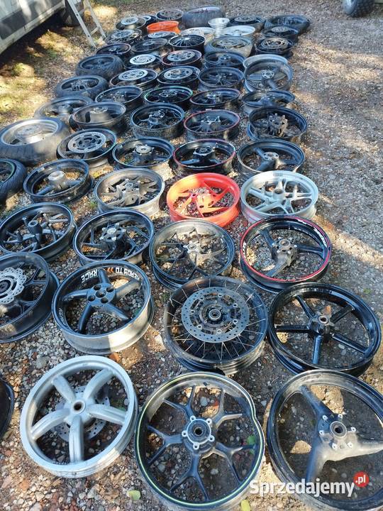 Felgi motocyklowe pakiet okazja 100 sztuk Słodków-Kolonia