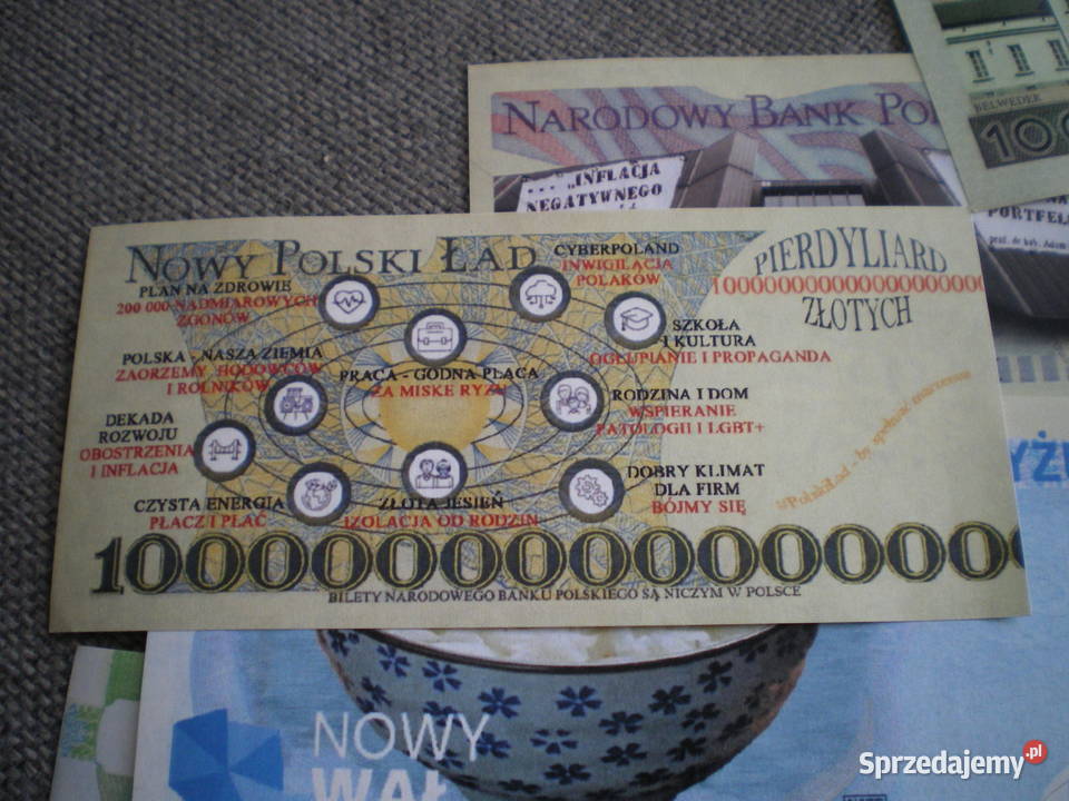 zestaw śmiesznych banknotów Strzelce Opolskie