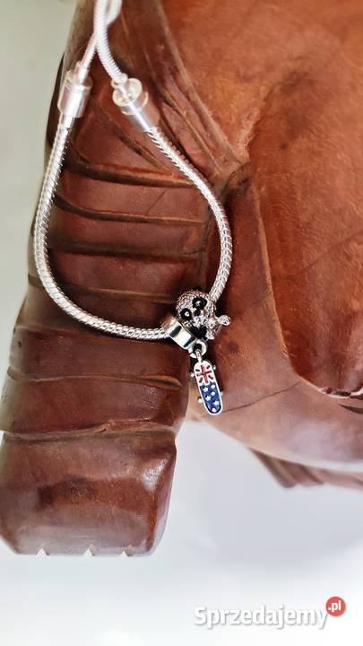 Srebrna bransoletka modułowa z zawieszkami Warszawa sprzedam