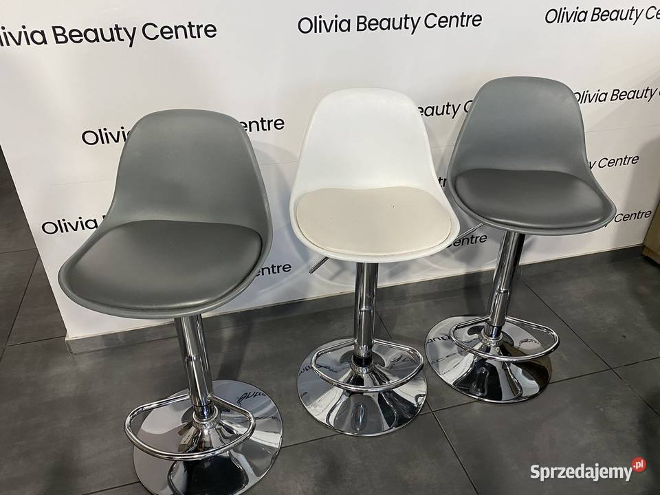 Hokery białe i szare 70 nowoczesny design OKAZJA Kowale sprzedam