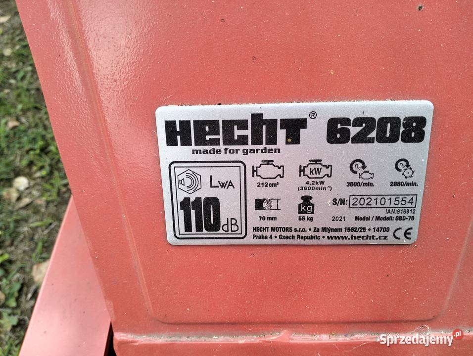 Hecht Rozdrabniacz nożowy 6208 podkarpackie Krościenko Wyżne