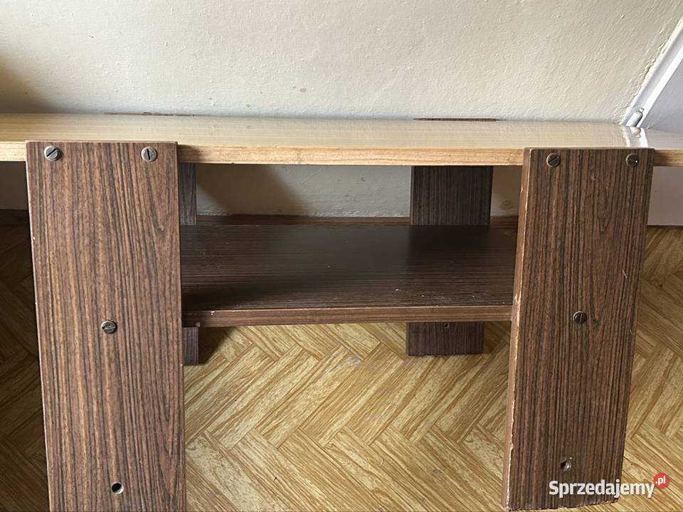 Stolik kawowy Ława PRL Vintage z półką Retro