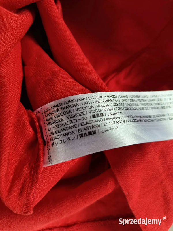 Lnianowiskozowa koralowa spódniczka Mango r XXS Dąbrowica