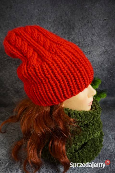 Czapka beanie wełna 100 Kraków