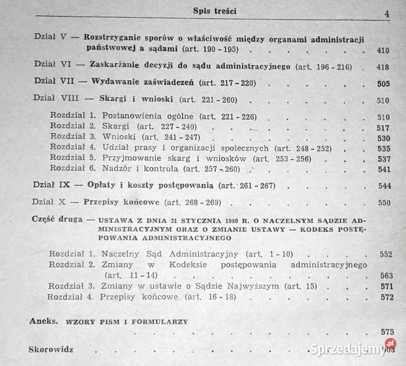 Kodeks postępowania administracyjnego Zbigniew Rok wydania 1987 lubelskie Chełm