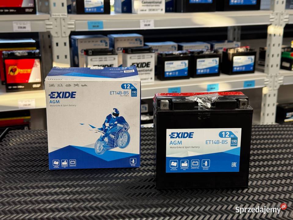 Akumulator EXIDE 12V 12 Ah ET14BBS YT14BBS Jasło